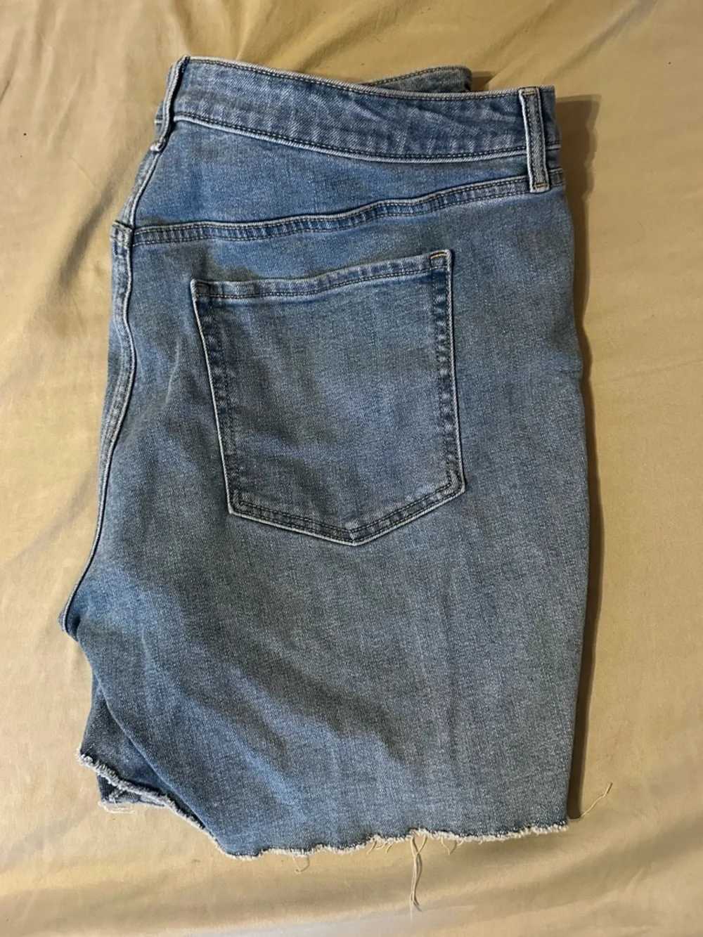 Old Navy Light Blue High-Rise Jean Shorts - Picture 2 of 4